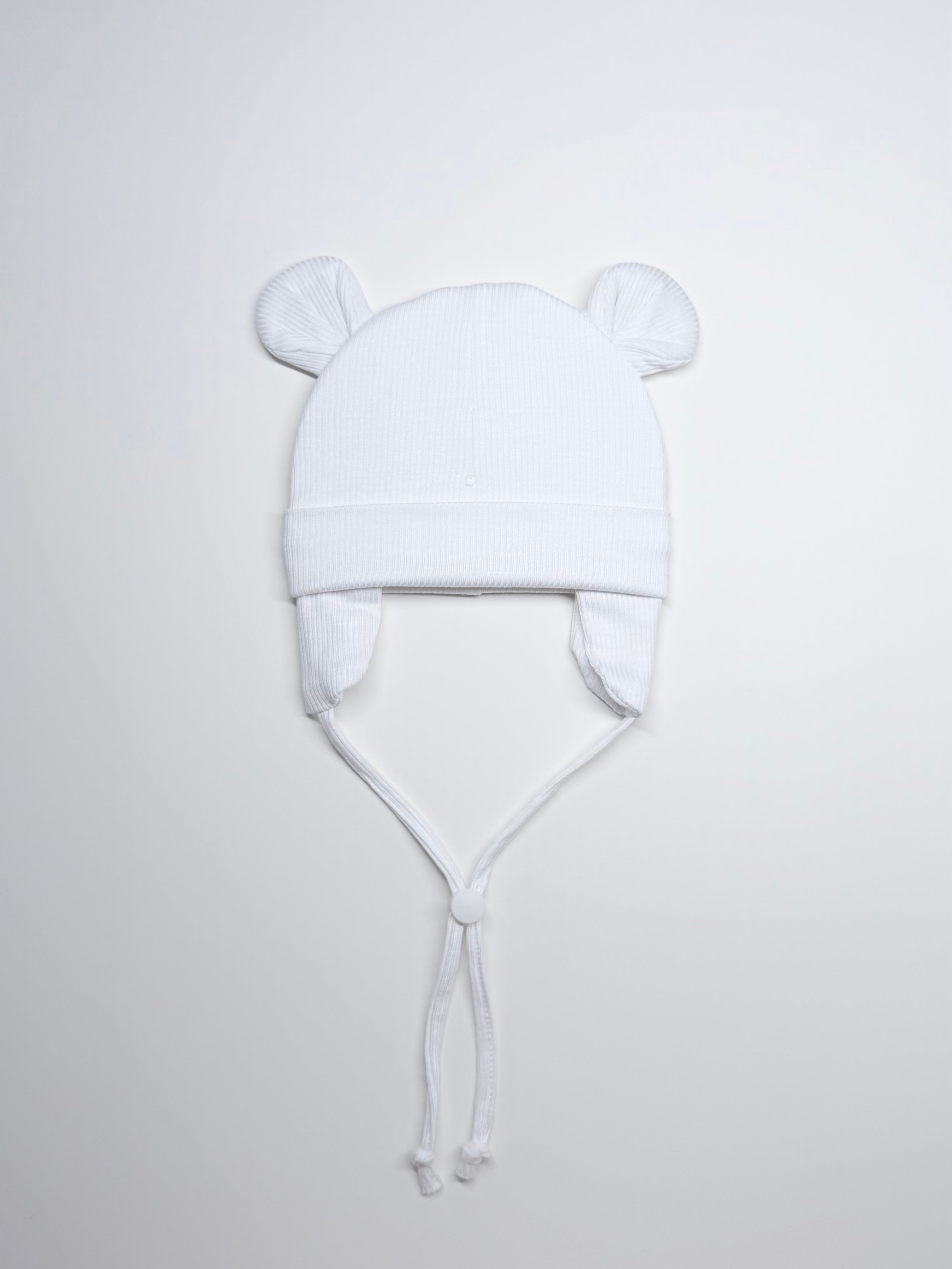 Tuque Mi-Saison Ourson Nouveau-Né ''Blanc''