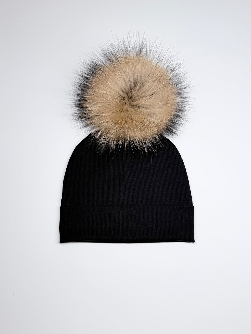 Tuque Mi-Saison Pompon Interchangeable Adulte O/S ''Noir''