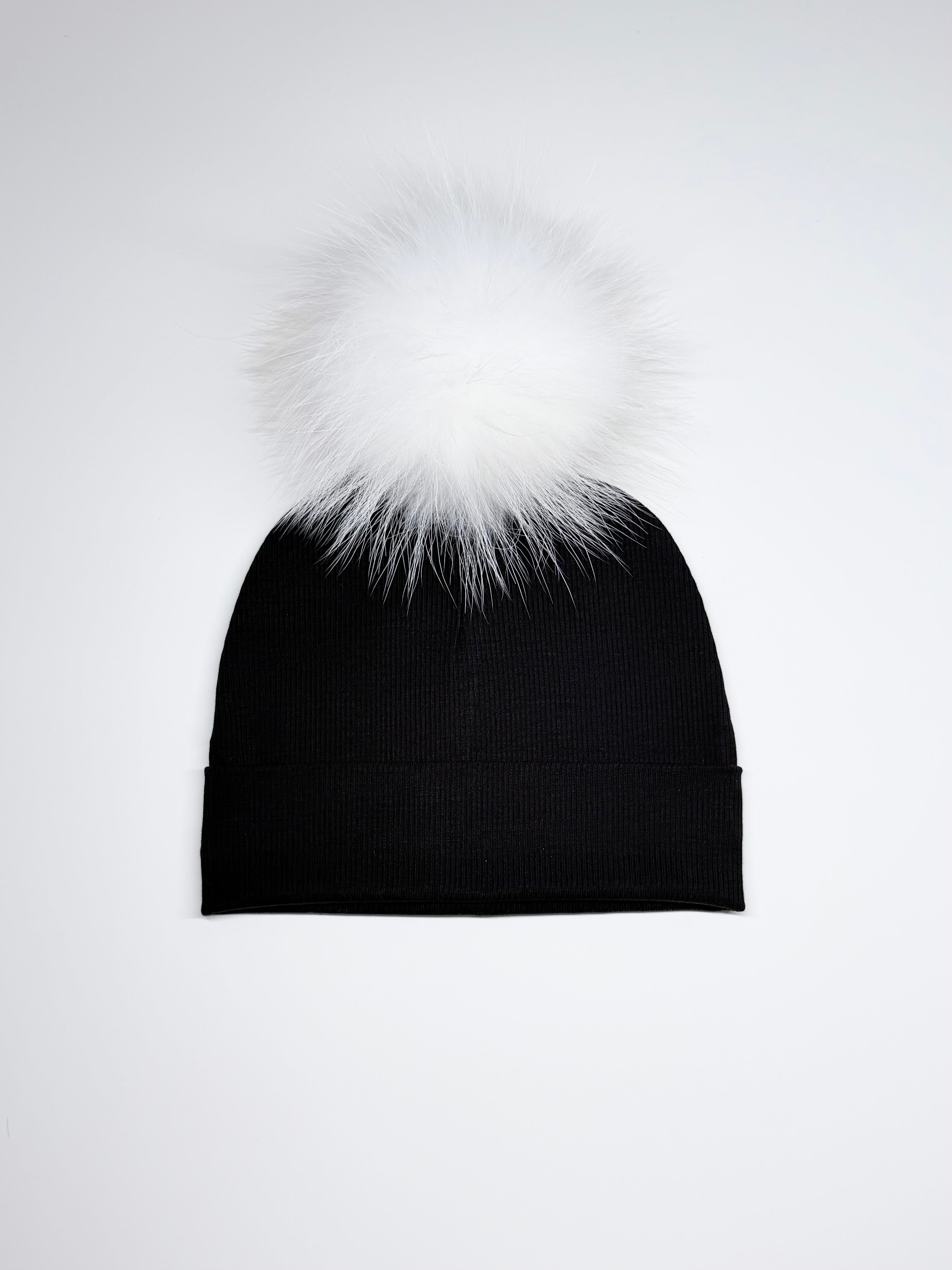 Tuque Mi-Saison Pompon Interchangeable Adulte O/S ''Noir''