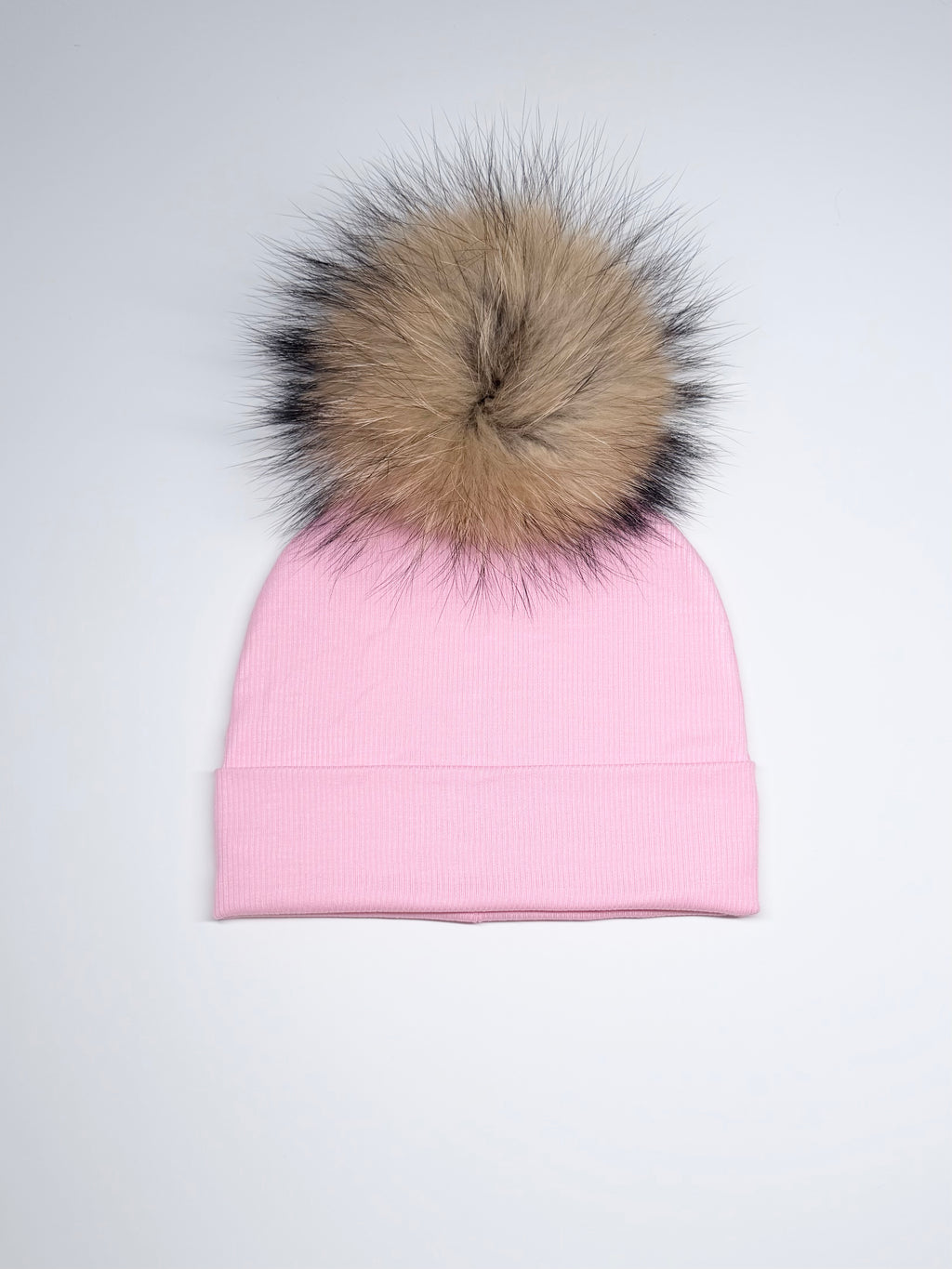 Tuque Mi-Saison Pompon Interchangeable Adulte O/S ''Rose''