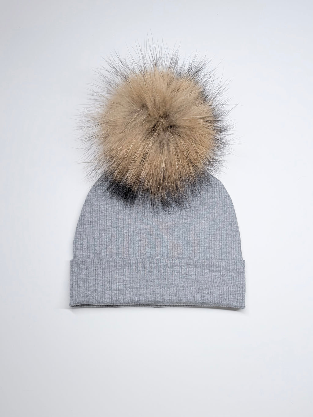 Tuque Mi-Saison Pompon Interchangeable Adulte O/S ''Gris''
